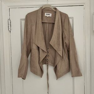 Faux suede jacket